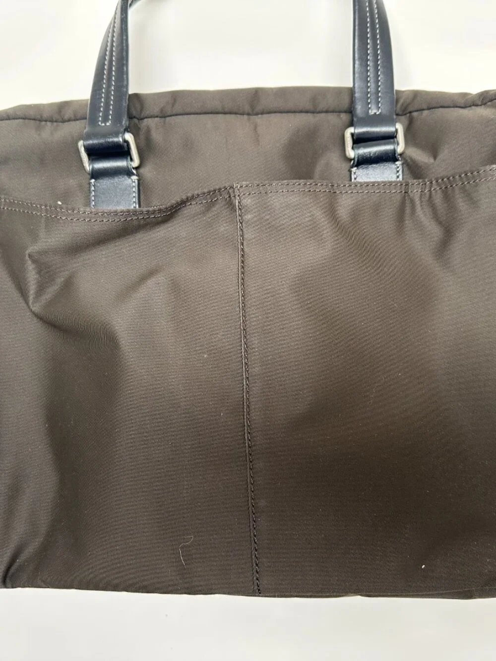 Coach 70681 Varick Nylon Messenger Bag Brownish green Unisex